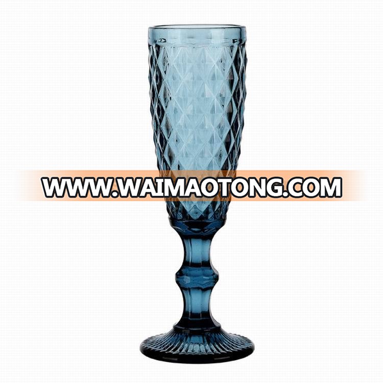 Casart wholesale in stock lead-free embossed wine glass, champagne glass, juice glass cup